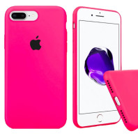 Чохол (copy) Full Silicone Case на Iphone 8 Plus Barbie pink black apple
